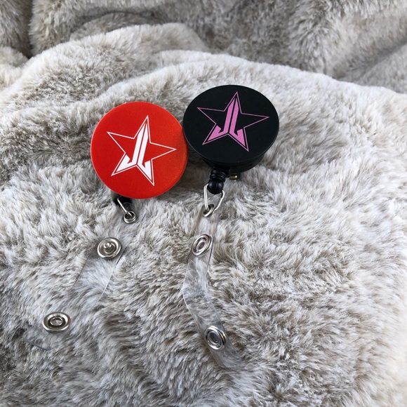 Jeffree Star Accessories - One of a kind Jeffree 🌟 badge reels♥️👽💋💄👑